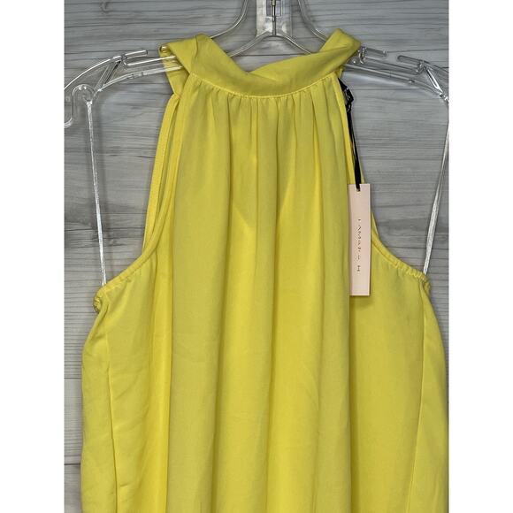 Tamara H Blouse Womens Small Sleeveless Halter Bow Back Chic Polyester Top - Picture 2 of 9